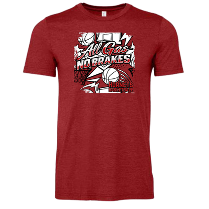 Hornets Basketball All Gas, No Brakes T shirt