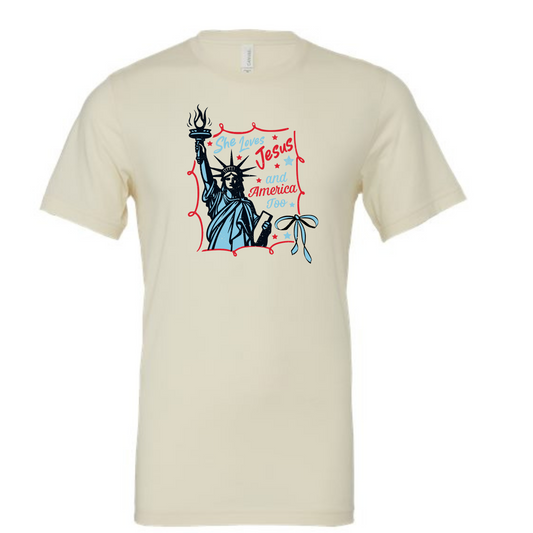 Loves Jesus & America Too Shirt