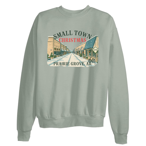 Small Town Christmas Prairie Grove Crewneck Sweatshirt