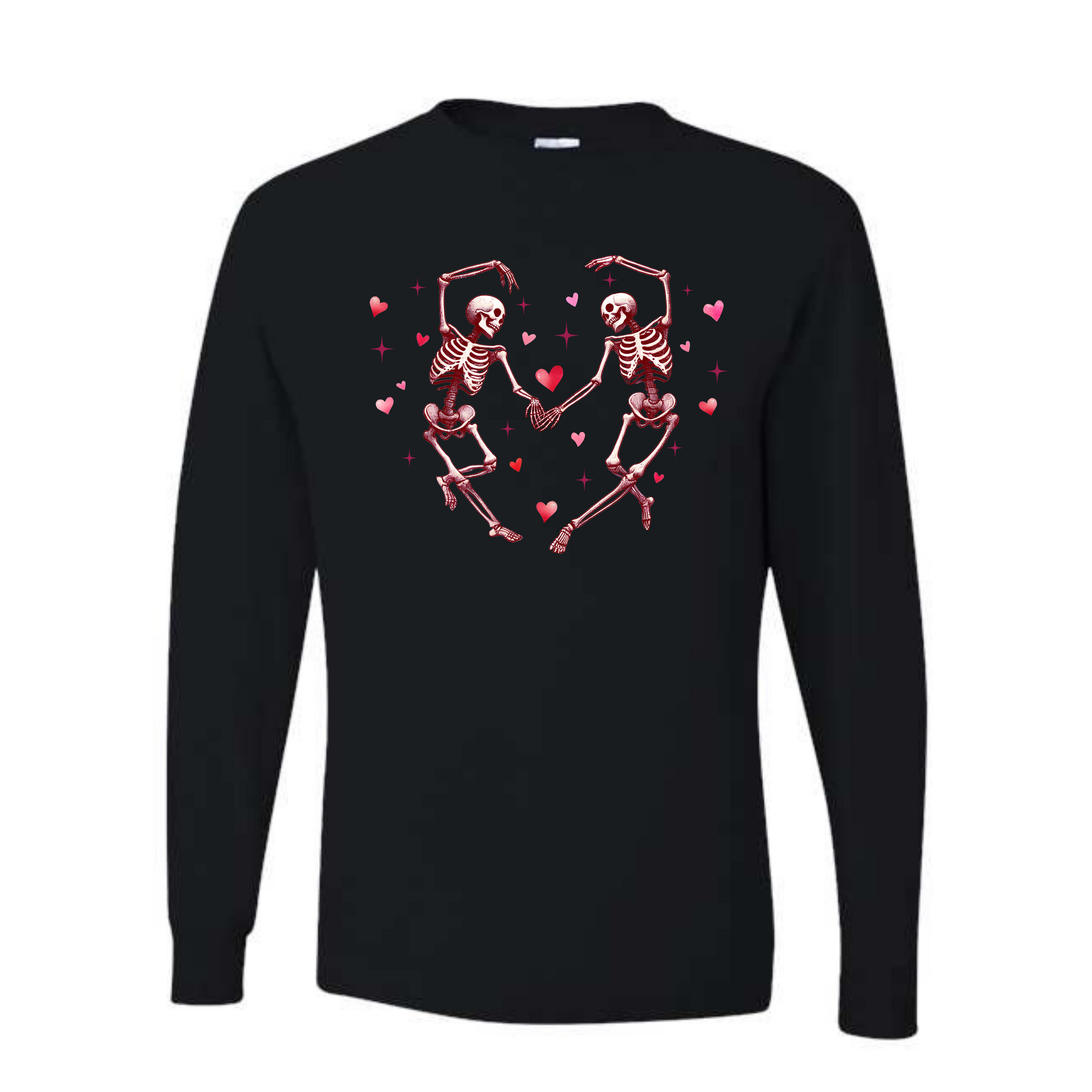 Heart Skeleton Valentine's Day Tee Shirt