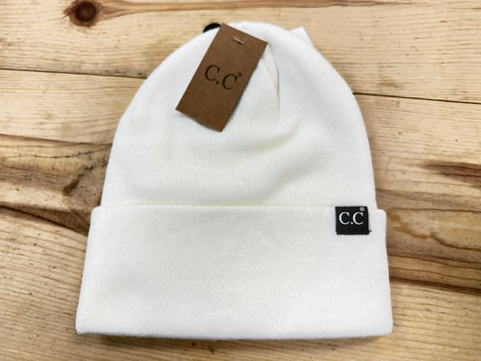 Simple Cream C.C. Beanie