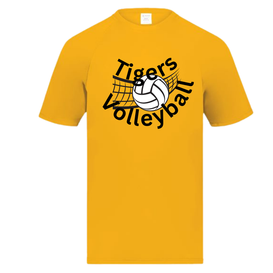 Tigers Volleyball Spike It Tee Shirt, Sweatshirt or Hoodie - Gold