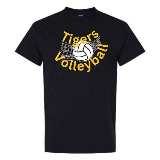 Tigers Volleyball Spike It Tee Shirt, Sweatshirt or Hoodie - Black