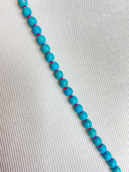 Turquoise Tassel Necklace