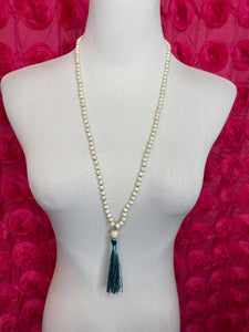 Turquoise Tassel Necklace