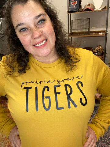 Prairie Grove Tigers Long Sleeved Tee